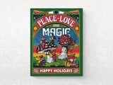 Peace Love Magic Holiday Greeting Cards, Box of 8