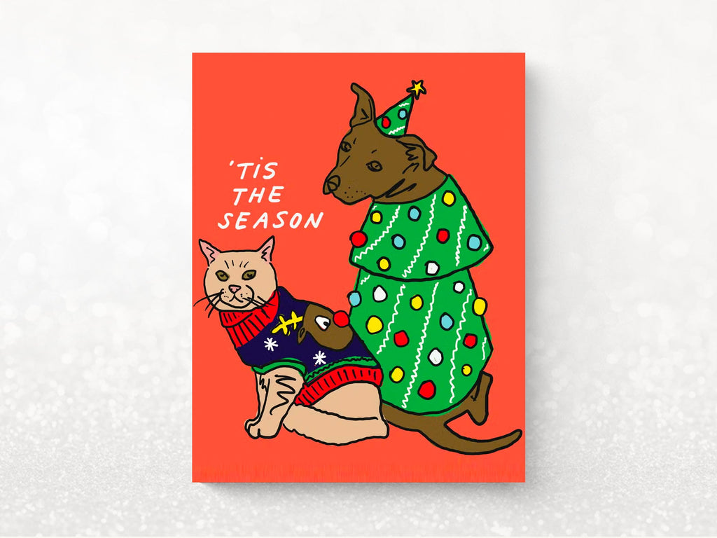 Pet Ugly Christmas Sweater Holiday Cards, Box of 8