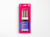 Pigma Sketch Brush Pens 3 Pack Black