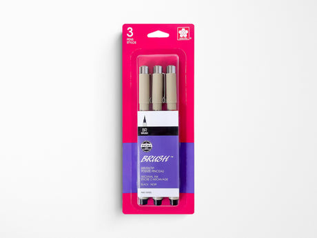 Pigma Sketch Brush Pens 3 Pack Black