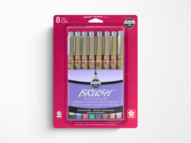 Pigma Sketch Brush Pens 8 Pack