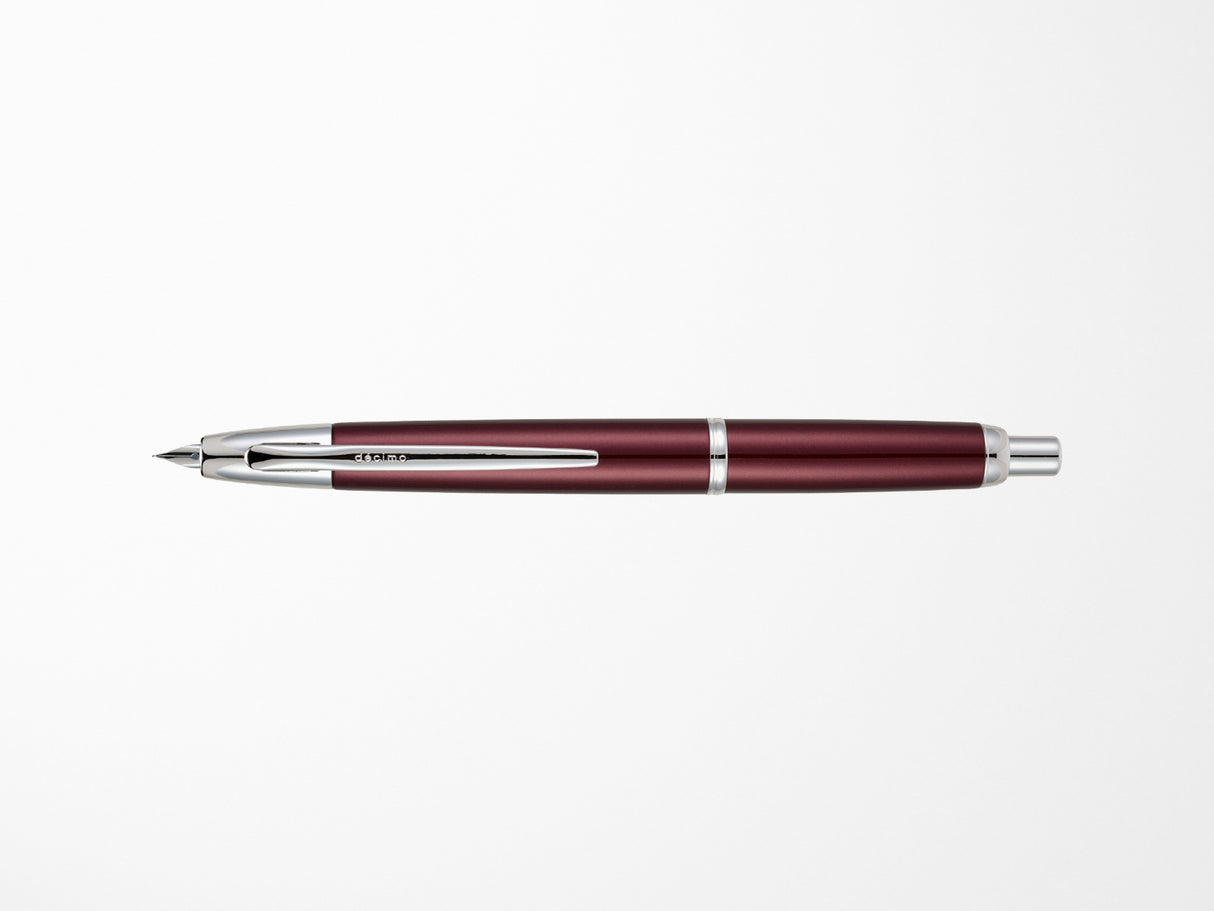Pilot Capless Decimo Fountain Pen - Burgundy
