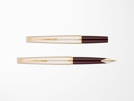 Pilot E95S Fountain Pen - Burgundy & Ivory