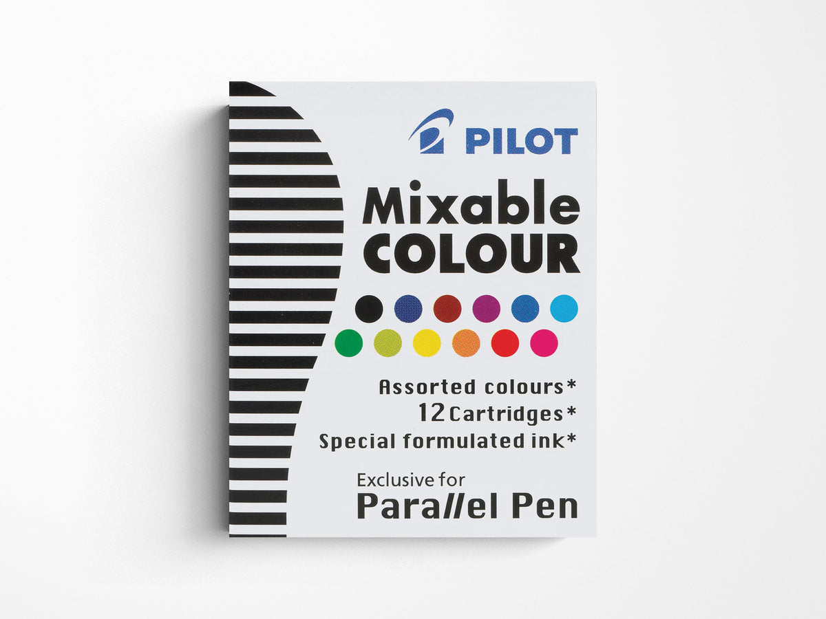 Pilot Ink Colors Chart Pilot IC100 Parallel Pen Ink Cartridges, Assorted Colors, Pack of 12 ...