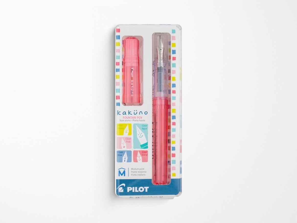 Pilot Kakuno Fountain Pen - Coral