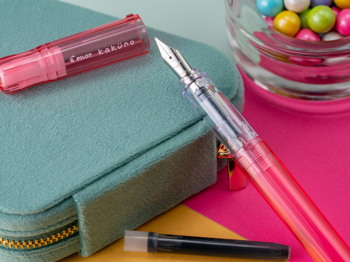 Pilot Kakuno Fountain Pen - Coral