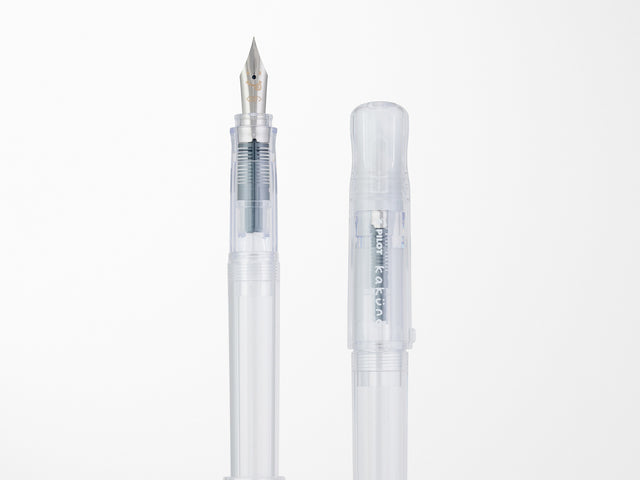 Pilot Kakuno Fountain Pen - Extra Fine - Clear Barrel