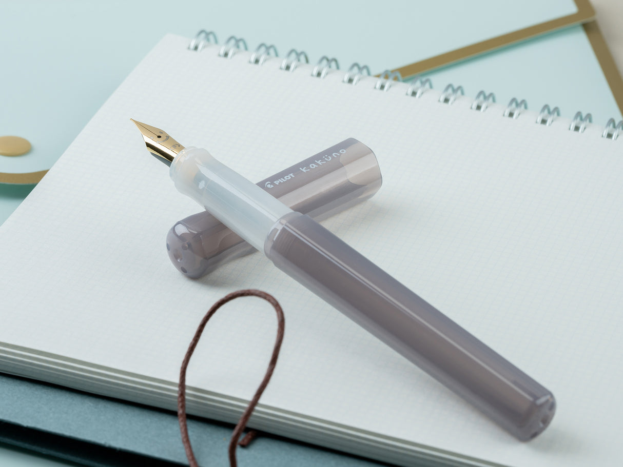 Pilot Kakuno Fountain Pen - Madoromi – Nimbus Grey