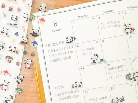 Planner Stickers - Panda