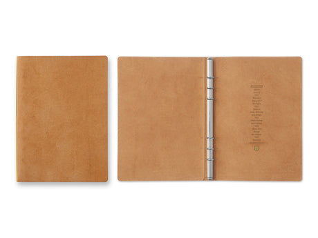 PLOTTER 6 Ring Leather Binder - A5 Size
