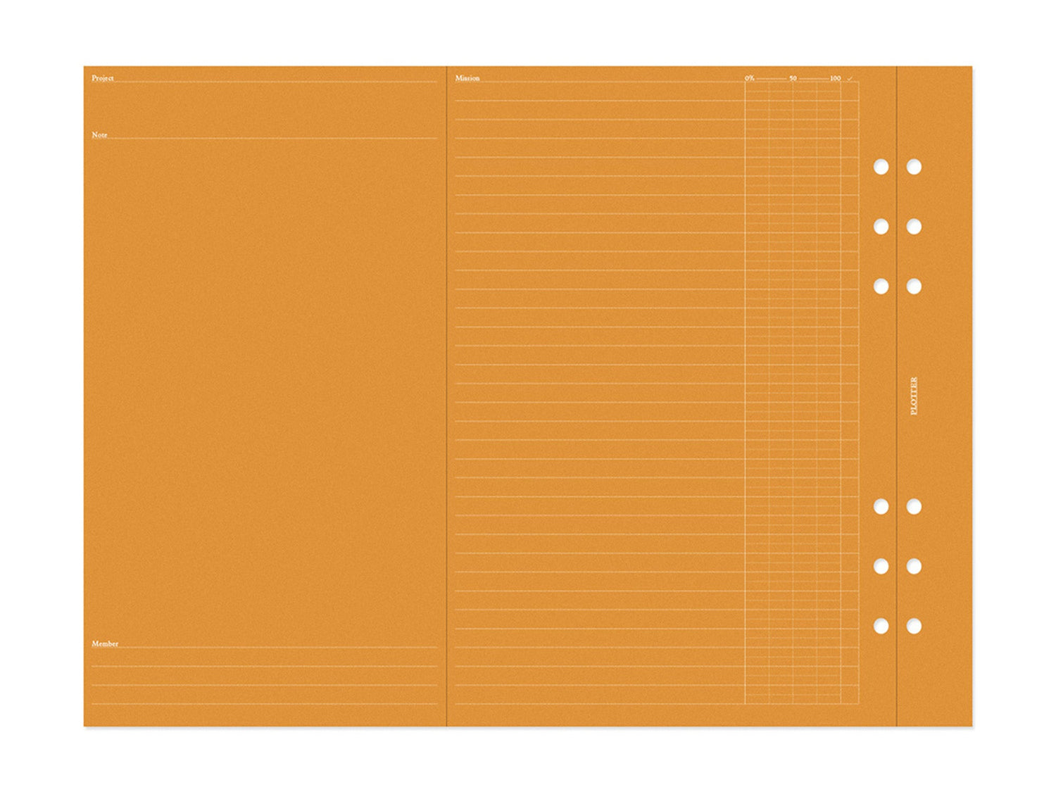 PLOTTER Project Manager 6 Colors Assortment - A5 Size