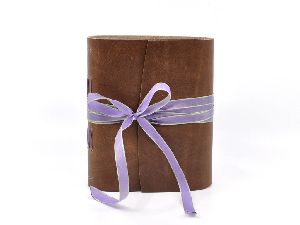 Plum Blossom One of a Kind Leather Journal