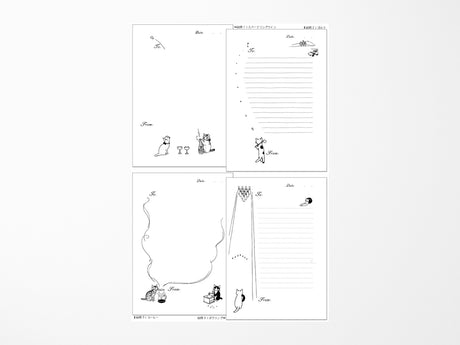 Pottering Cat Fax Letter Pad Writing Sheets