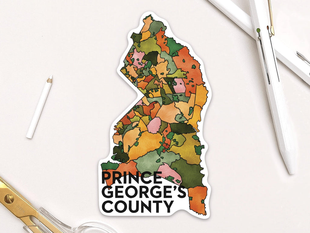 Prince George's County Neighborhoods Vinyl Sticker