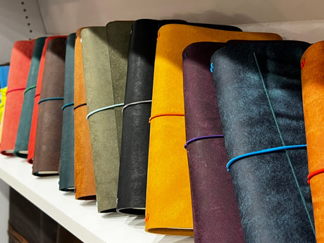 Pueblo Luxury Tri-Fold Refillable Leather Journal