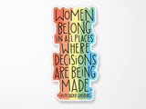 RBG Decisions Vinyl Sticker
