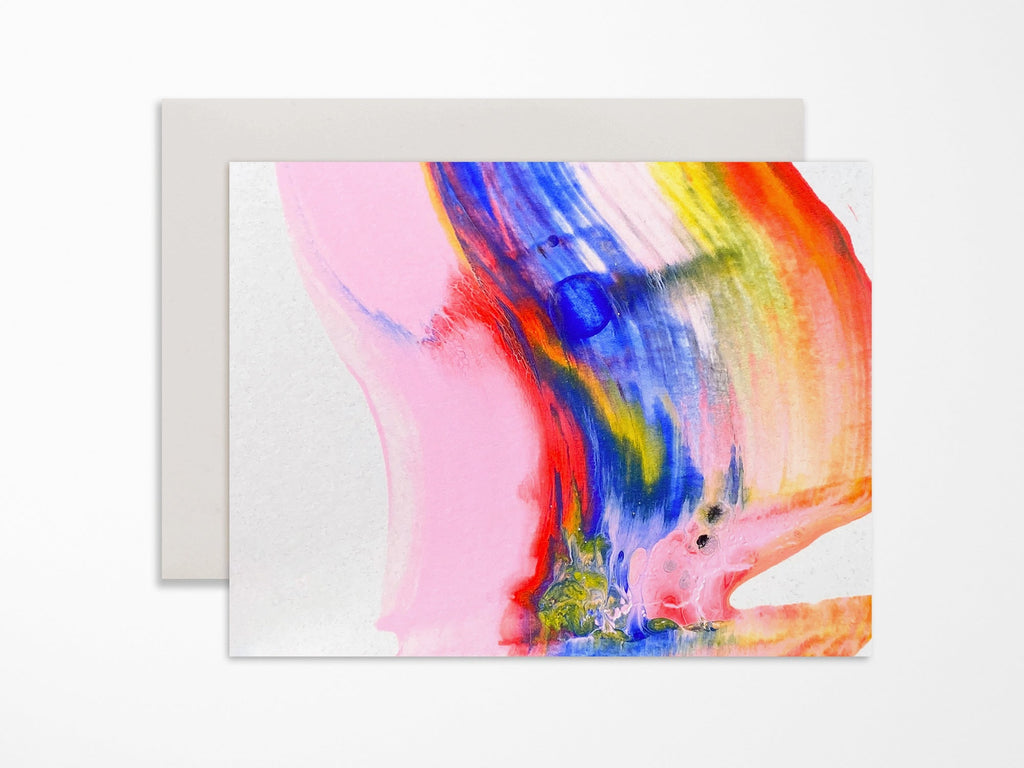 Rainbow Swirl Stationery Set