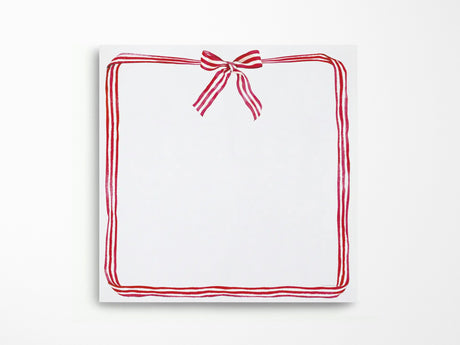 Red Ribbon Candy Holiday Chunky Notepad