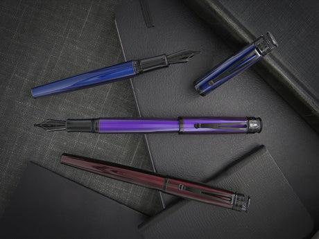 Retro 51 Stealth Lacquer Fountain Pen - Blue Black