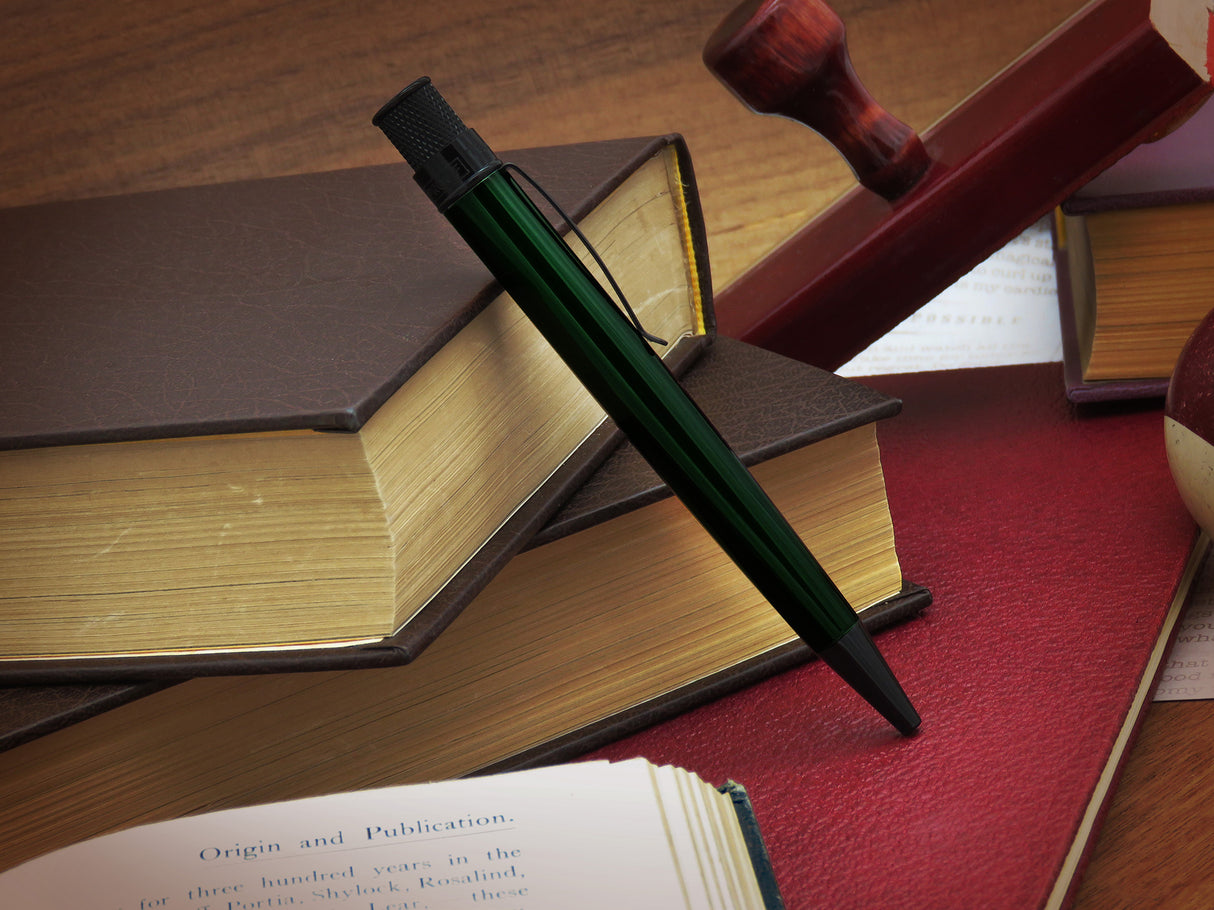 Retro 51 Tornado Rollerball Pen Stealth Lacquer - Emerald Green