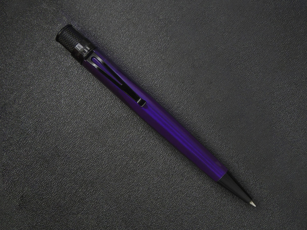 Retro 51 Tornado Rollerball Pen - Stealth Lacquer Midnight Purple