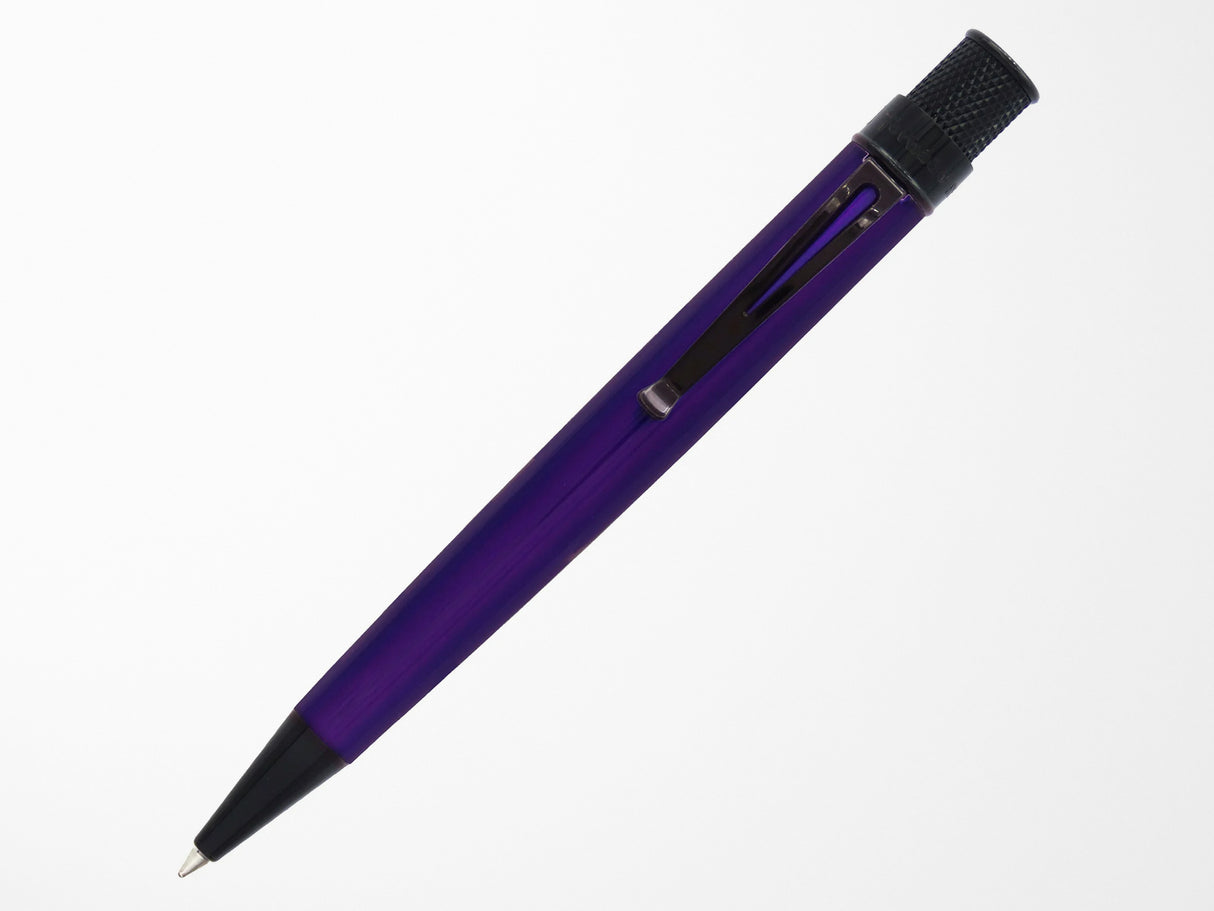 Retro 51 Tornado Rollerball Pen - Stealth Lacquer Midnight Purple