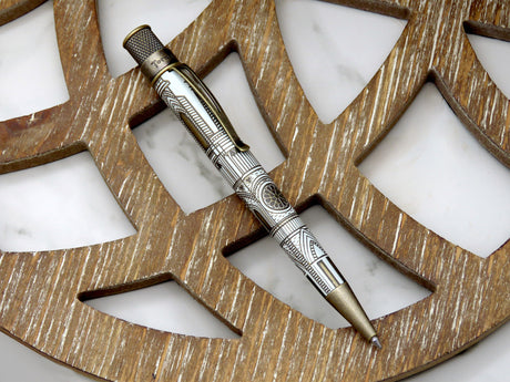Retro 51 Tornado Rollerball Pen Vintage Metalsmith - Cathedral