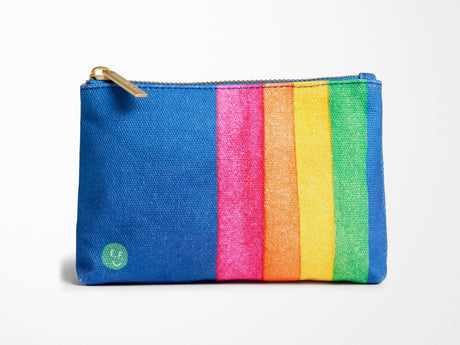 Retro Rainbow Little Pouch