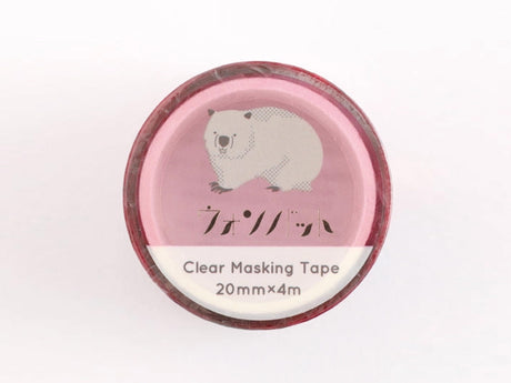 Retro Style Clear Masking Tape - Wombat