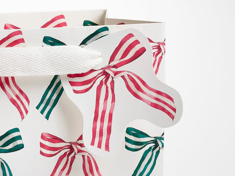 Ribbon Candy Bows Holiday Gift Bag - Medium
