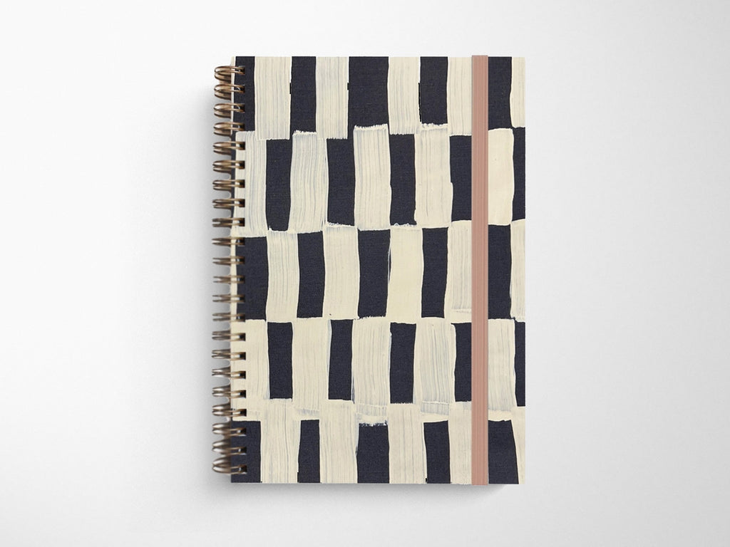 Row A5 Wirebound Hand Painted Notebook