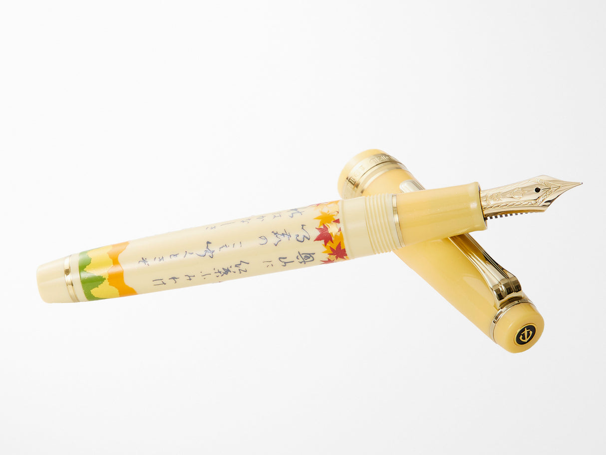 Sailor Pro Gear Slim Fountain Pen - Seasonal Waka Poetry - Autumn