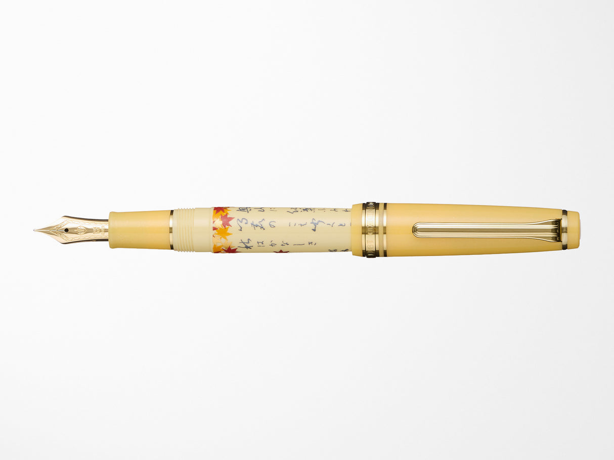 Sailor Pro Gear Slim Fountain Pen - Seasonal Waka Poetry - Autumn