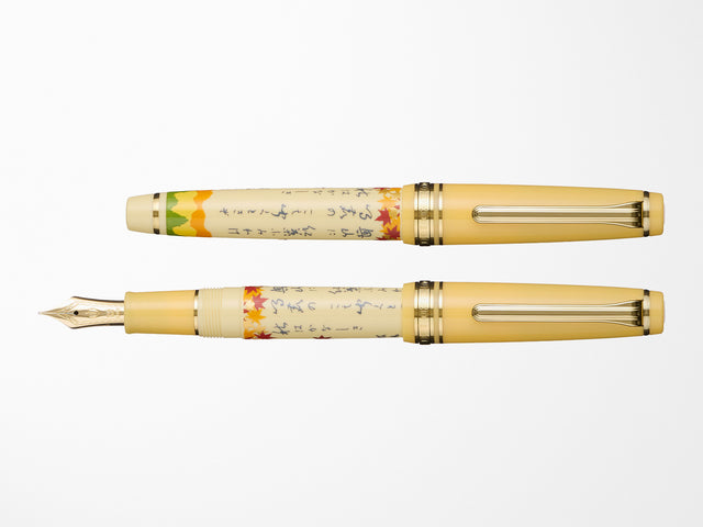 Sailor Pro Gear Slim Fountain Pen - Seasonal Waka Poetry - Autumn