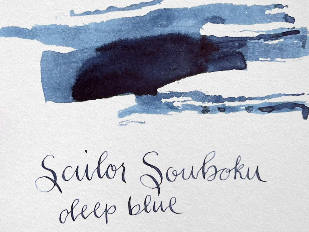 Sailor Souboku Pigment Bottled Ink - Deep Blue