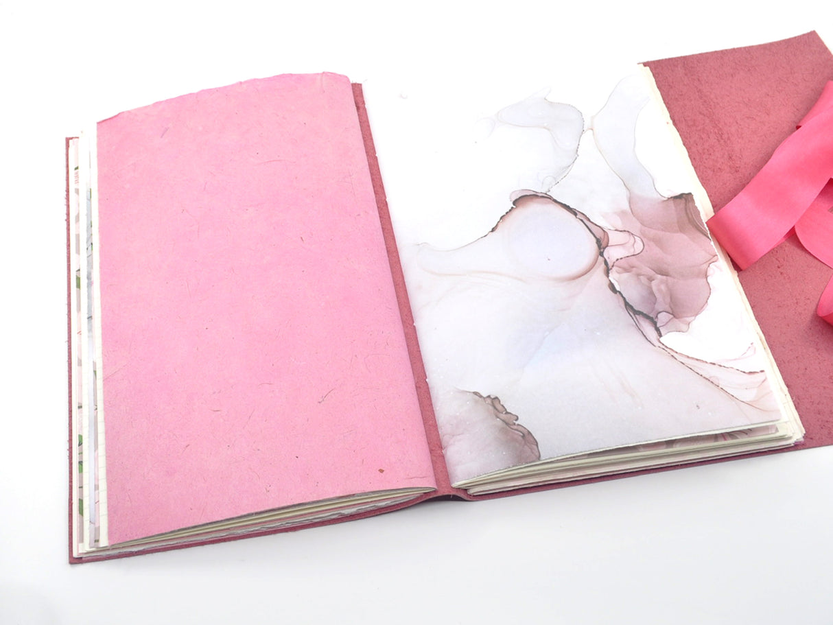 Sakura Pink One of a Kind Leather Journal