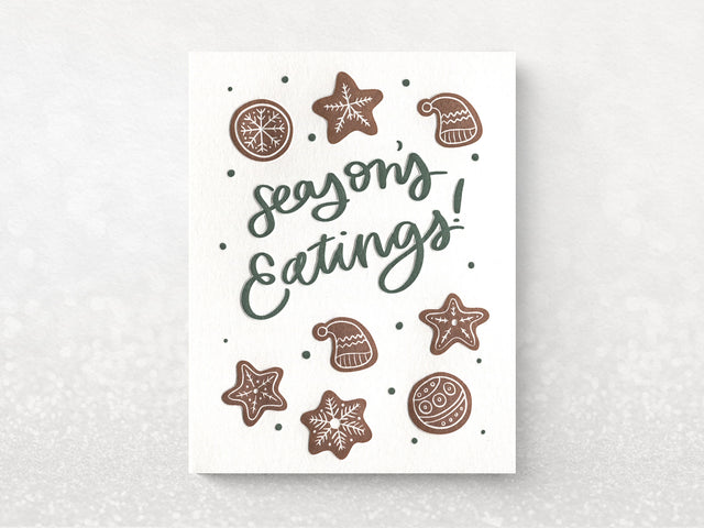 Season's Eatings Holiday Greeting Cards, Box of 6