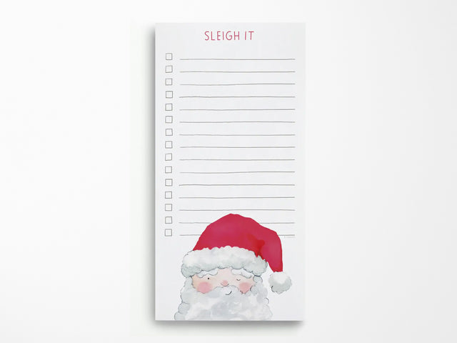 Sleigh It Holiday List Notepad