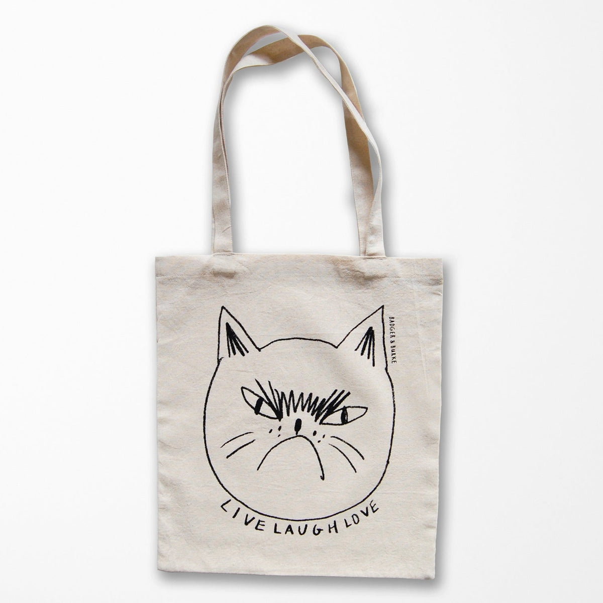 Snitty Kitty Live Laugh Love Tote Bag – Jenni Bick Custom Journals