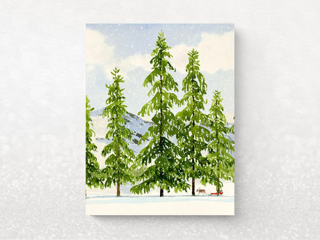 Snow Bright Holiday Greeting Cards, Box of 8