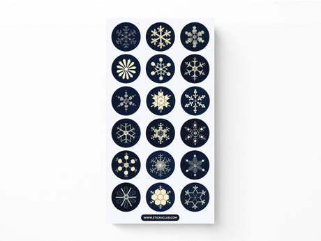 Snowflake Seals Sticker Sheet