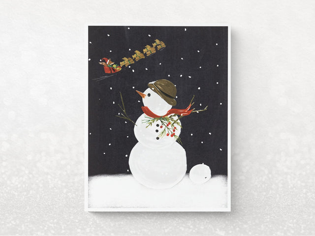 Snowman Holiday Greeting Cards - Set of 8