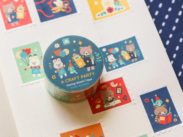 Stamp Washi Tape - A Craft Party