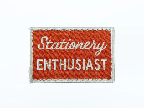 Stationery Enthusiast Embroidered Iron On Patch