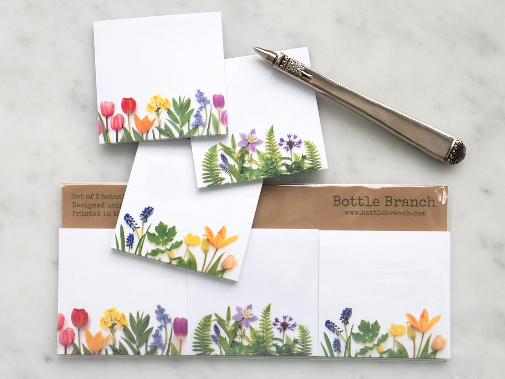 Sticky Notes 3 Pack - Colorful Spring Flowers