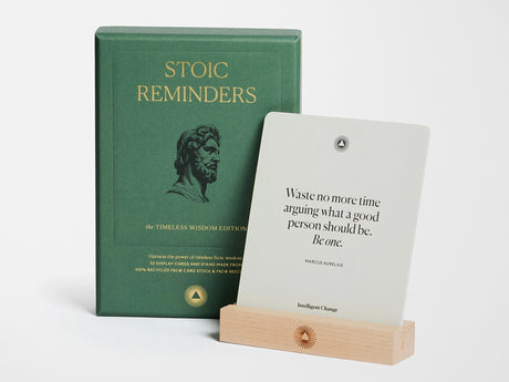 Stoic Reminders Quote Cards Display Deck