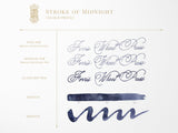 Stroke of Midnight Fountain Pen Ink