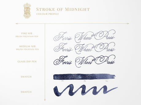 Stroke of Midnight Fountain Pen Ink