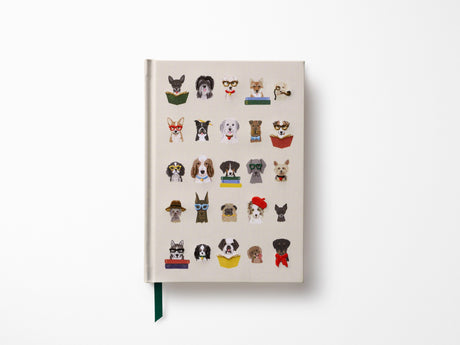 Studious Dogs Embroidered Journal