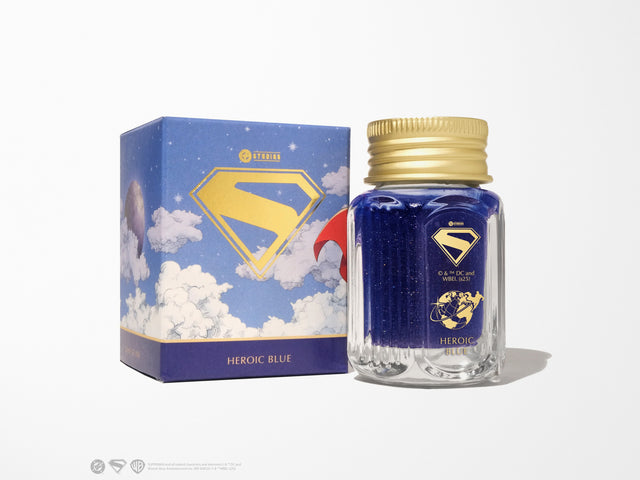 Superman Heroic Blue Fountain Pen Ink